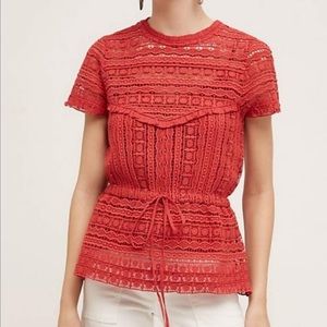 Anthropologie Carolina K Crochet Blouse